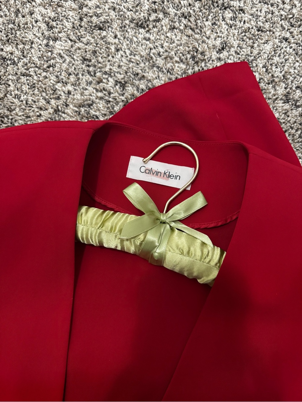 Calvin Klein Red Tailored Blazer